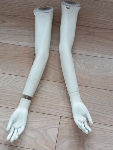 Vintage pair manikin arms - vintage, &