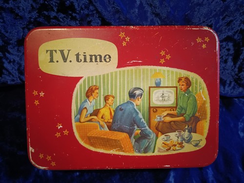 Vintage time biscuit tin - tv,