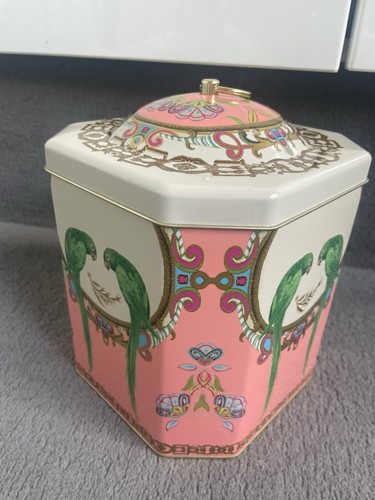Vintage style pink - bn, parrots
