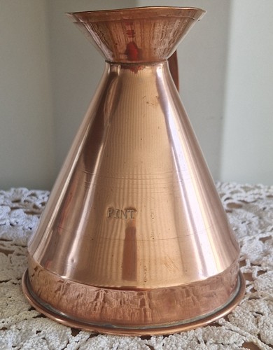 Vintage copper pitcher jug - pitcher, 1