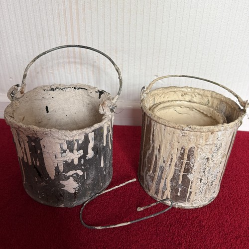 Vintage paint pots kettle - paint,