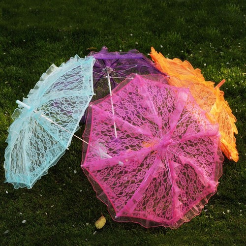 Vintage lace parasol umbrella - vintage,