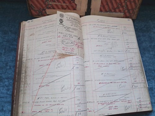 Vintage ledger used - vintage,