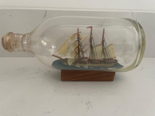 Vintage ship bottle - ship, a