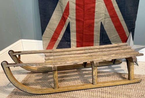 Vintage wooden sledge - wooden, great