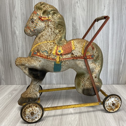Vintage mobo metal toy horse - mobo,