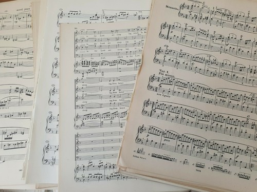 Vintage sheet music - vintage,
