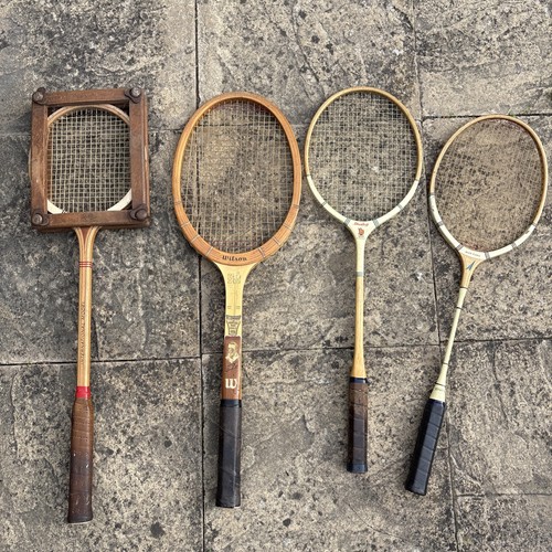 Vintage wooden tennis - , racket