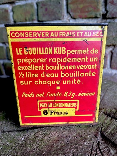 Vintage french bouillon kub - french,