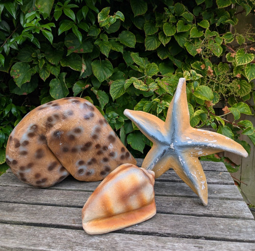 Vintage paper mache - paper, sea
